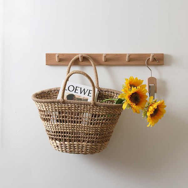 

new woven bag small hand woven bag mori hand basket bag holiday beach bag