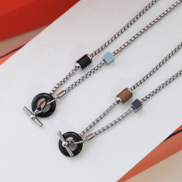 

dupe brand chain necklace for women, Silver