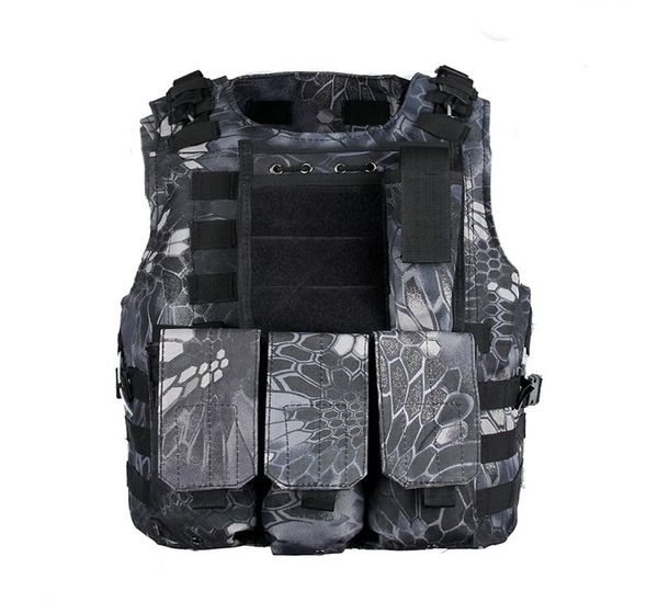 

tactical outdoor riding cycling molle plate carrier vest clothing vest4236823, Black;green