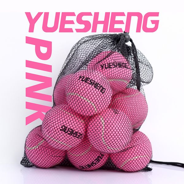 

tennis balls pink presureless training sports bouncy advanced beginner with mesh bag for dogs ball practice 230629