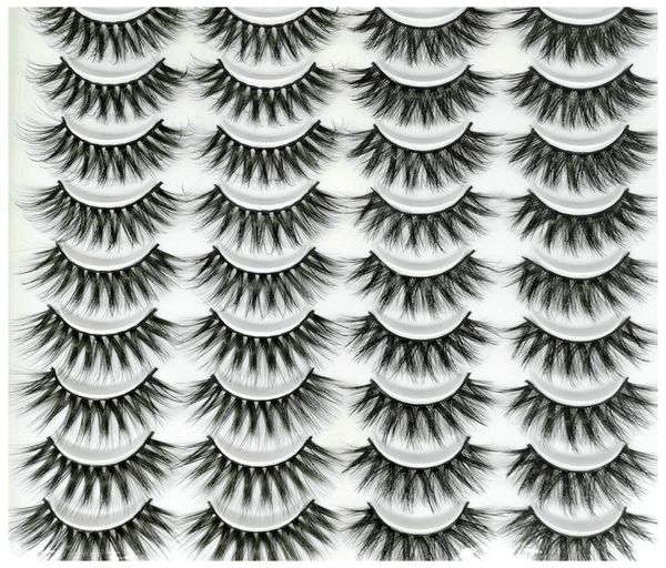 

20 pairs 3d mink false eyelashes lashes book natural fake lash long makeup extension eyelashes for beauty3270214