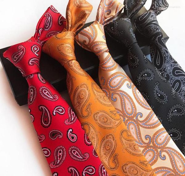 

bow ties 8cm paisley polyester tie fashion simple accessories men039s business clothes decorative 2022 explosion3053615, Black;gray