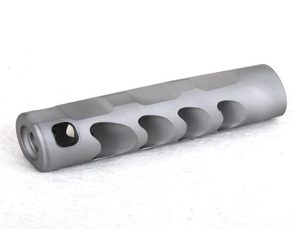 

65mm 58x24rh threads muzzle brake bead blast finish stainless steel4834058