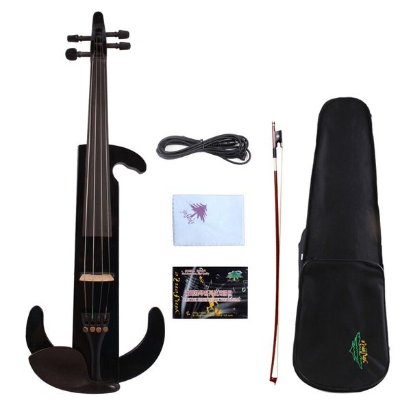 

new advanced electric silent viola 16inch black case bow nice tone #el9