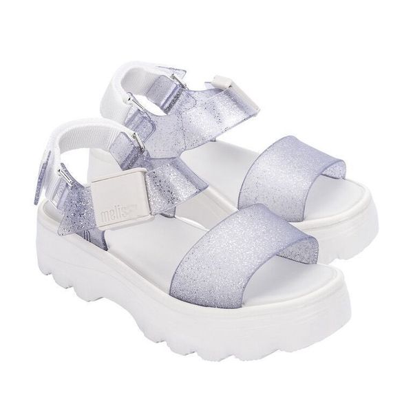 

2023 new casual sandalsplatform open toe beach sandals for women melissa fashion summer broadband sandals, Black