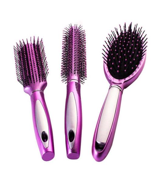 

hair brushes professional combs salon barber comb antistatic hairbrush care styling tools set kit for9691810, Silver