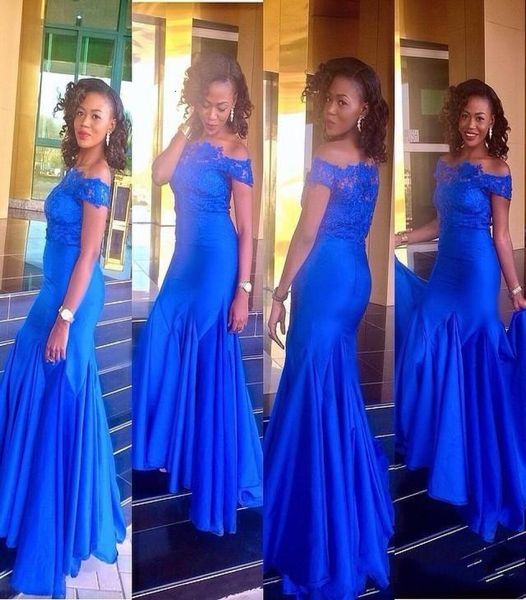 

royal blue bridesmaid dresses for wedding off shoulder vestido de renda lace appliques mermaid prom dress7877706, White;pink
