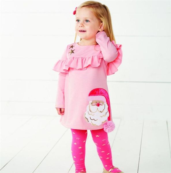 

christmas baby kids clothes 2021 fashion baby girls clothes sets spring autumn outfits cartoon santa suits stars pants 2pcs 3156572, White
