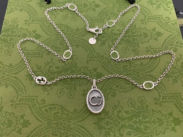 

luxury brand ggsity pendant necklace logo designer necklace design jewelry fguchdn cvsjaidh, Silver