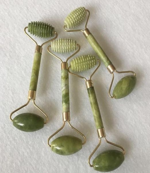 

drop double head natural facial beauty massage tool roller jade face thin slimming body head neck natural jade4993021