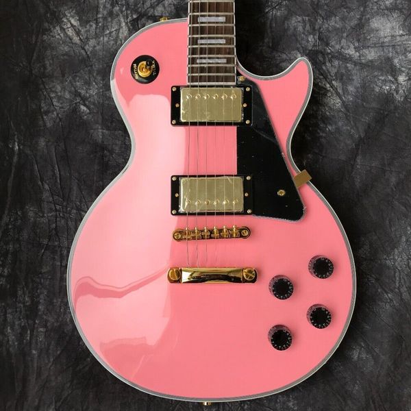

guitar production plant custom made standard pink electric guitar