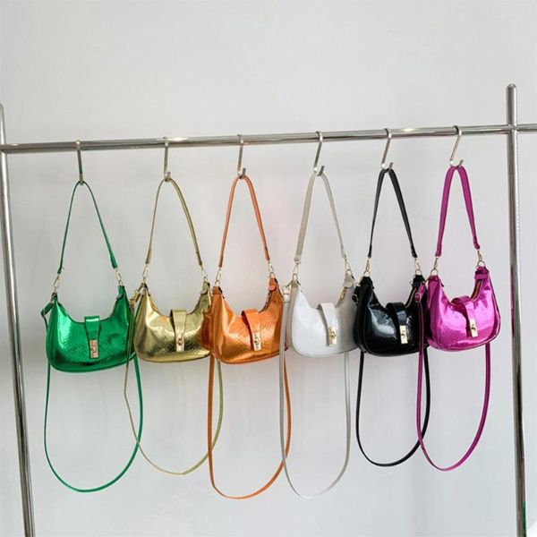 

waist bags women fashion temperamental shoulder bag crossbody simple glossy solid color pu leather handbag