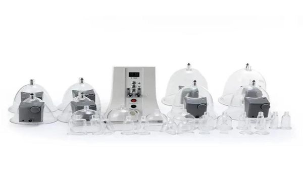 

35 cups vacuum suction cup therapy machine body shaping breast enlargement buttock lift up butt shaper chest care pump1486639