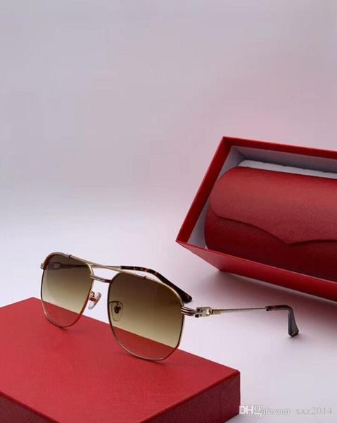 

luxury ct0109 pilot gradient sunglasses 5818140 uv400 hd lens quality metal fullrim 6214145 fullset cases oem outlet6456498
