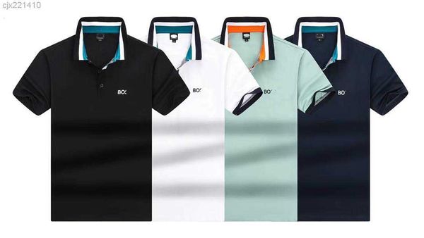 

2023designer fashion business clothing polo hugos embroidered collar details sleeve polo shirt multi-color multi-colors tee m-xxxl #01 sn32, White;black