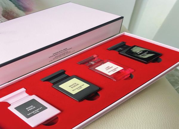 

brand perfume set 75ml x 4pcs lost cherry rose prick oud wood white suede kit 4 in 1 with box fragrance fast ship5727140