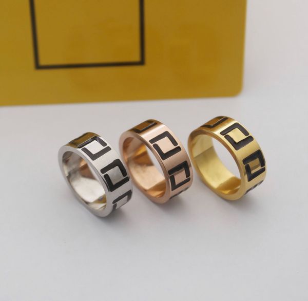 

designer jewelry classic love ring luxury heavy industry for couple models stainless steel letter rings women men wedding jewelry highest qu, Silver