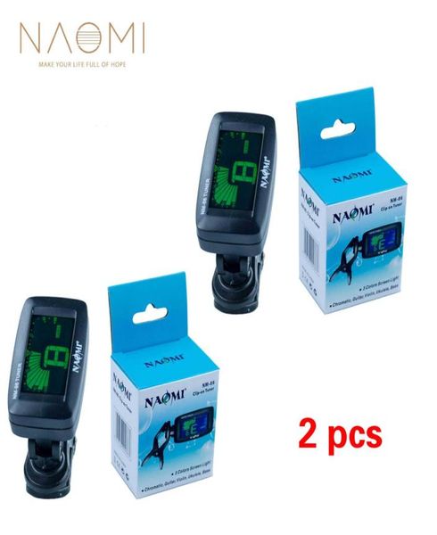 

naomi guitar tuner 2 pcs nm86 digital chromatic clip on tuner for guitar bass ukulele violin guitar accessories parts9400916