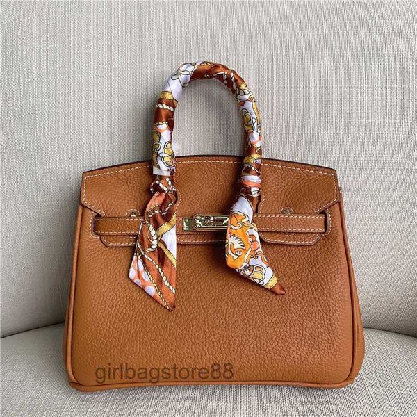 

litchi fashion tote leather bags layer lady pattern 2023 women's designer bag cowhide birkins one shoulder handheld a0zz