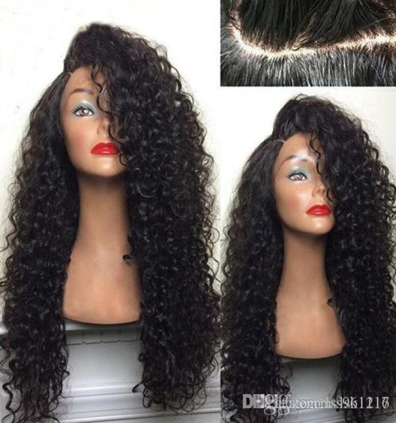 

lace front human hair wigs for black women deep wave curly hd frontal bob wig brazilian afro short long 30 inch water wig3138223