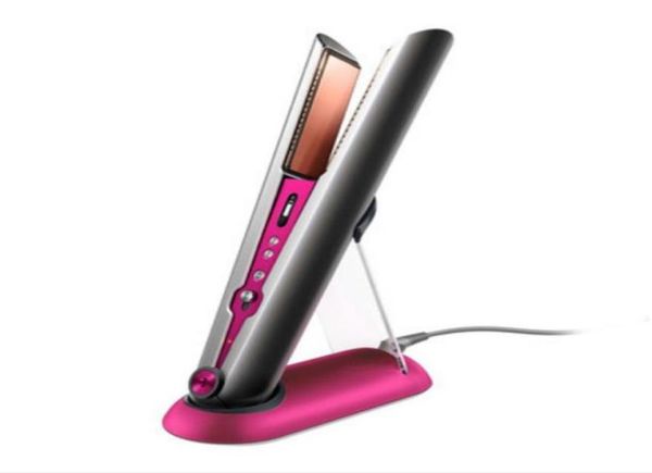 

2 in 1 hair curler straightener fuchsia color012345676679670, Black