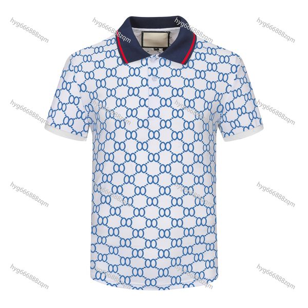 

2023ss designer brand polo shirt mens luxury t shirts polos floral embroidery high street famous print men poloshirts, White;black