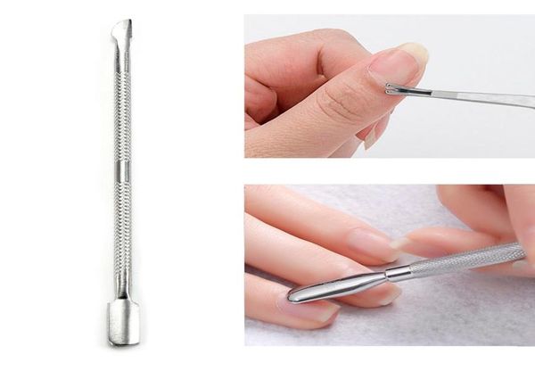 

stainless steel nail cuticle pusher nail art push uv gel manicure remover pedicure tool dead skin removal nail clean tools3567862