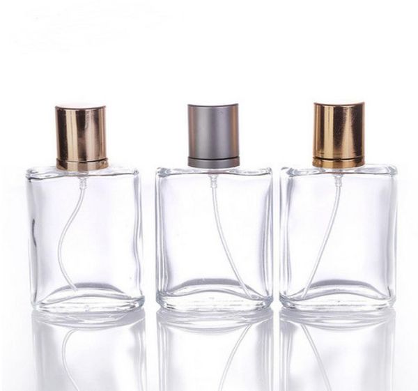 

30ml highend portable transparent glass perfume bottle with gold and gray caps empty spray bottle1029623