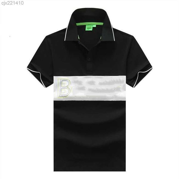 

big high-quality summer luxury work boss t-shirt designer polo shirt high street embroidery printing clothing polo shirt m-2xl pz51 z7vj, White;black