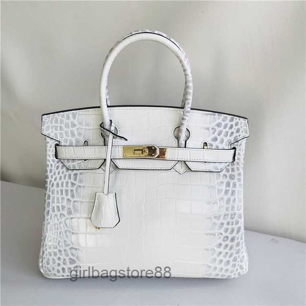 

fashion bag birkins tote one 2023 designer bags portable lady crocodile leather women's shoulder quality messenger g3tb