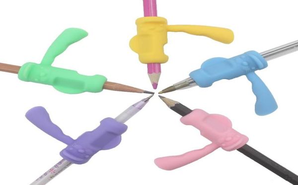 

food grade safe silicone handle type pen holders pencil grips for kids handwriting pen holders writing aid silicone claw grippers8621902