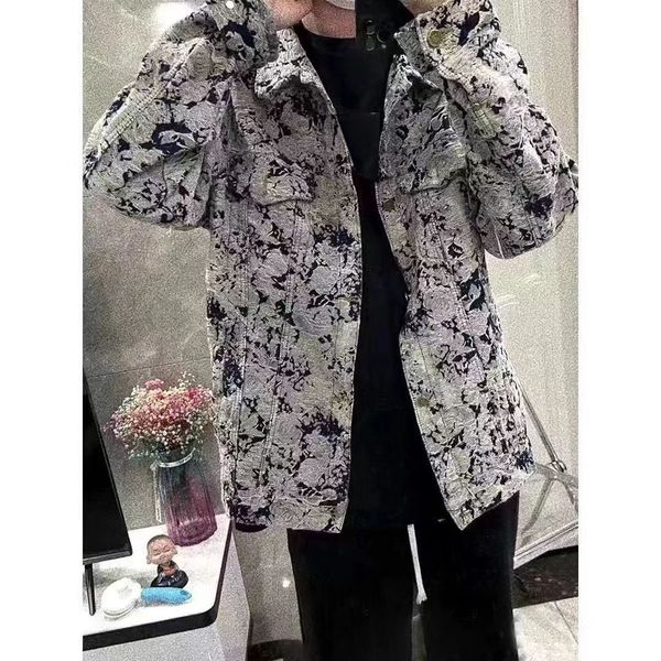 

mens jackets denim designer casual jeans coats wash blue streetwears hole jacket windbreaker long sleeves shirts m-3xl, Black;brown
