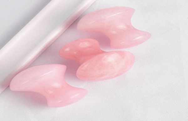 

natural jade body face guasha plate rose quartz mushroom shape facial massager natural jade face massager epacket9156128