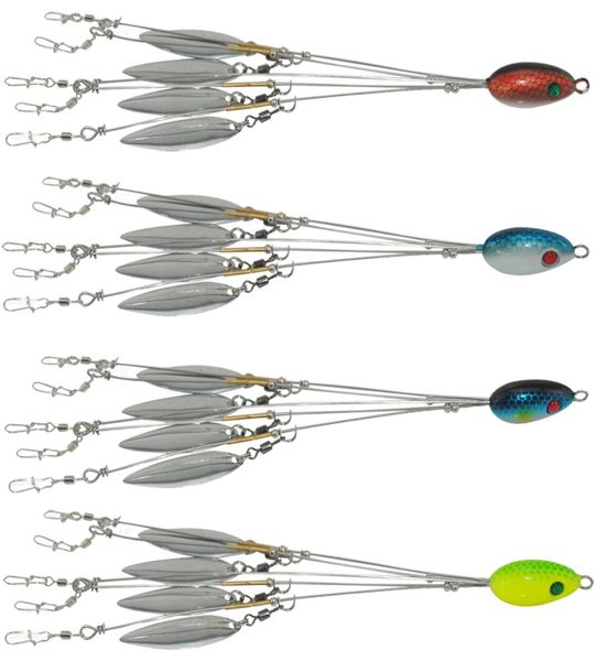 

10pcslot umbrella rig bait fishing group lure leader 83quot alabama rig fishing baits spinderella spinner1654168