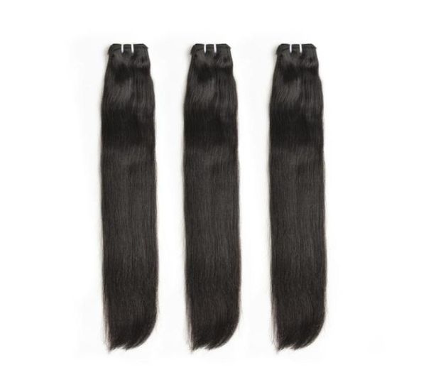 

double drawn straight body curly human hair with full eend no any short length malaysian indian hair extensions1278823, Black