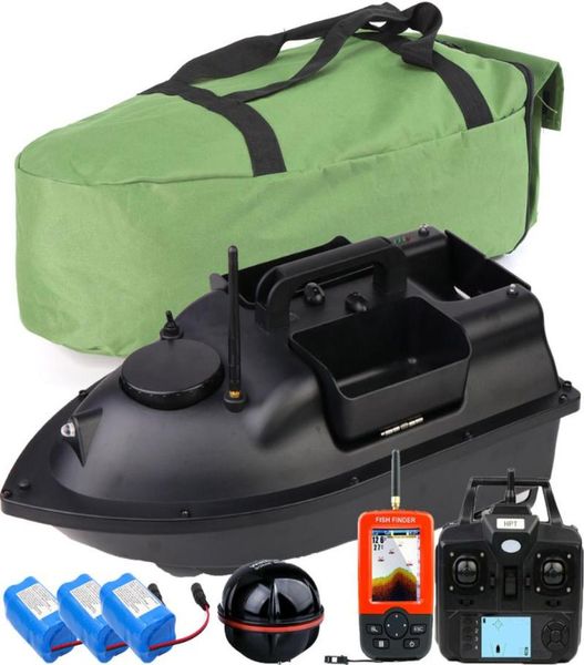 

fish finder 500m wireless gps fishing bait boat 3 hoppers toy remote control speedboatgps lcd fishfinderhandbagspare batteries 9767133