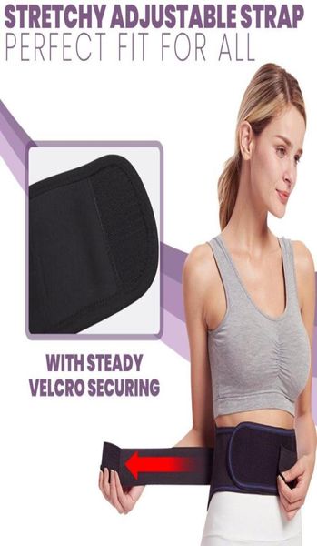 

waist support adjustable tourmaline selfheating magnetic therapy belt lumbar back brace massage9613583, Black;gray