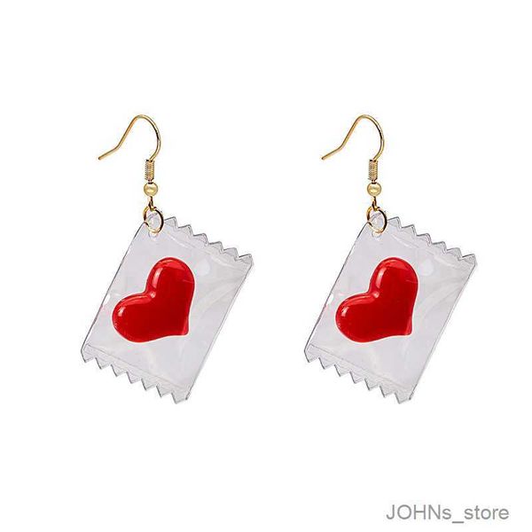 

stud cute candy heart drop earrings for sweet girls children jewelry custom made handmade jewelry new year gifts r230630, Golden;silver