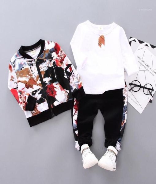 

clothing sets baby boys spring fall print set 01 2 3yearold boy handsome autumn winter clothes threepiece children039s fash5804103, White