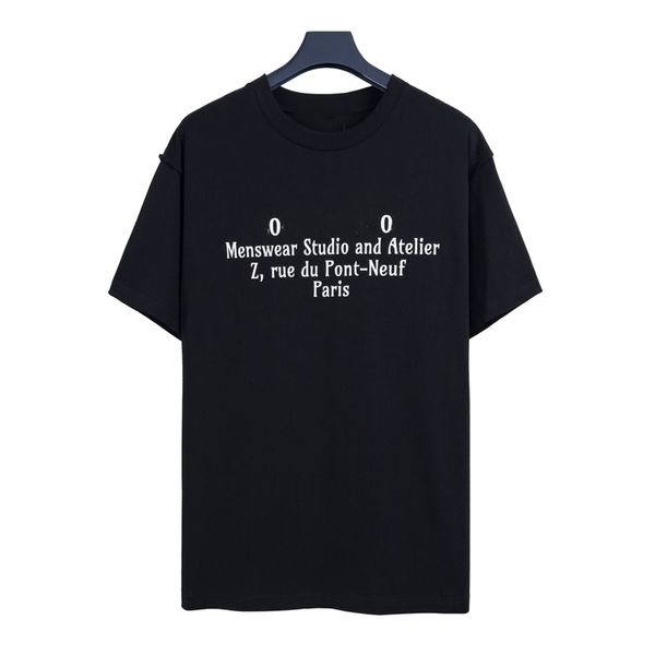 

fashion men's new 2023 luis men t-shirt retro decoration cotton soft anti- wrinkle letter printing casual couple short sleeve, White;black