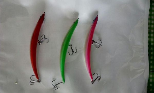 

5pcs 11cm10g vmc treble hook dying fish pencil lure012343895389