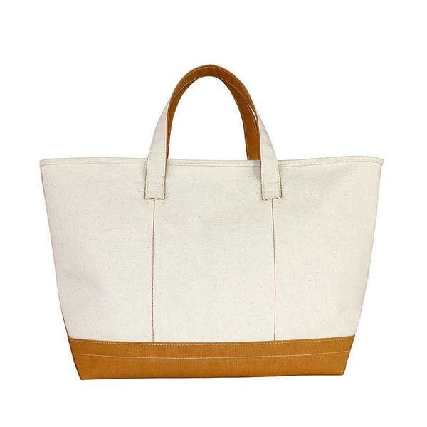 

art cotton hemp canvas tote bag large shopping bag bag portable beach bag