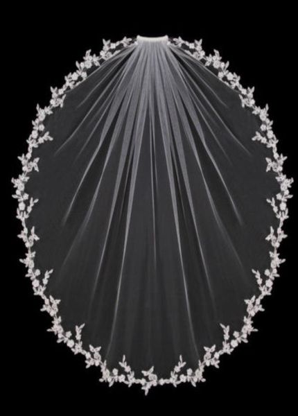 

2018 white ivory elbow wedding veils 1 tier bridal accessories bride veils short length with comb7835435, Black