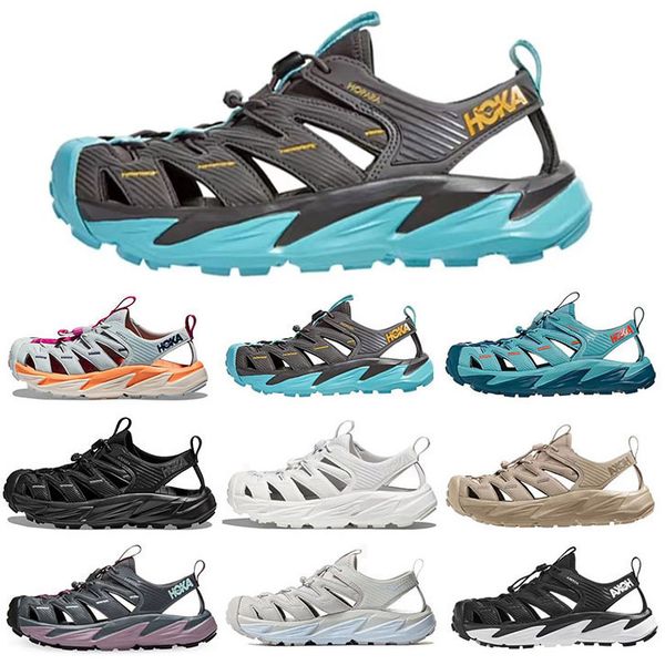 

hoka one one hopara sandals designer men women beach hokas slipper white black blue brown navy summer slide for men and women