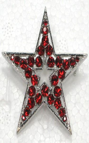 

12pcslot whole crystal rhinestone star brooches fashion pentagram costume pin brooch jewelry gift c7795461587, Gray