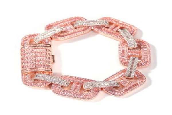 

15mm pig nose cuban link chain bracelets rose gold cuban link charm bracelets mesn bling bracelets28238669932473, Black