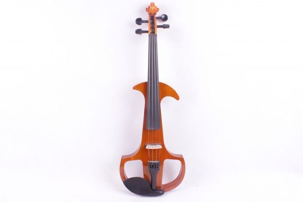 

yinfente advanced electric silent violin 4/4 solid wood nice tone case #ev7