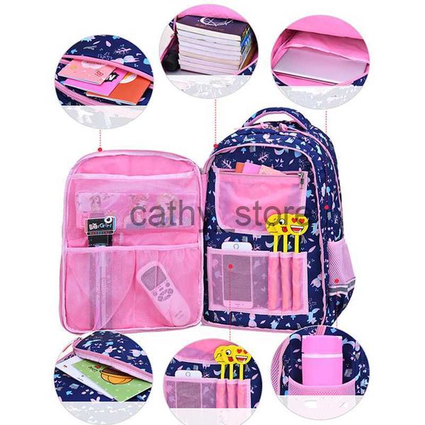 

backpacks crossten suitable for grades 1-6 flower cartoon printing school bags girls children orthopedics school backpack mochila infantilx0