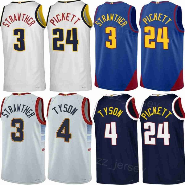 

printed basketball hunter tyson jerseys 4 julian strawther 3 jalen pickett 24 jeff green 32 christian braun 0 zeke nnaji 22 ish smith 4 peyt, Black;red