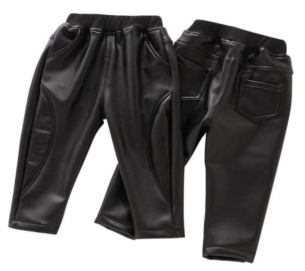 

leather pants for boys solid color girls trousers mid wiat children039s spring autumn toddler clothes girl 2105286481318, Blue